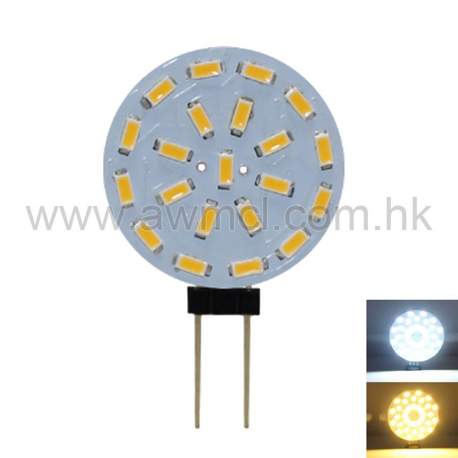 PCB LED Light G4 1.5W 21x3014 SMD 2700-3200K/6000-7000K ACDC12V Light